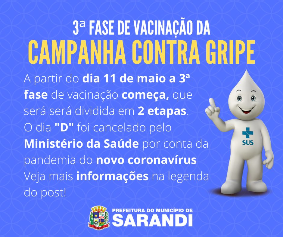 Sarandi não terá “Dia D” de vacinação contra a gripe 